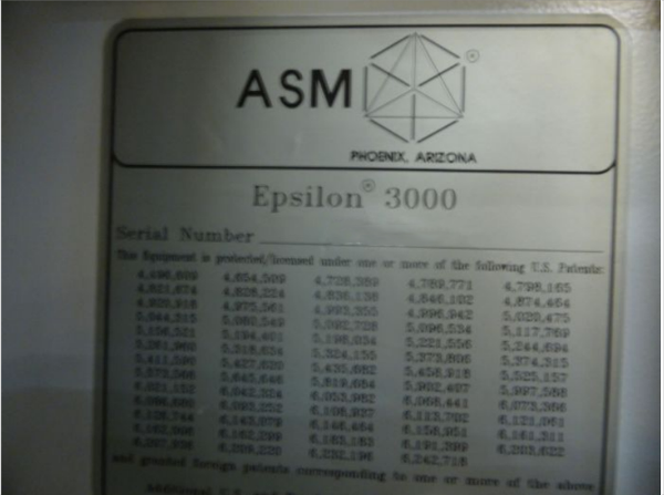 사진 사용됨 ASM Epsilon 3000 판매용