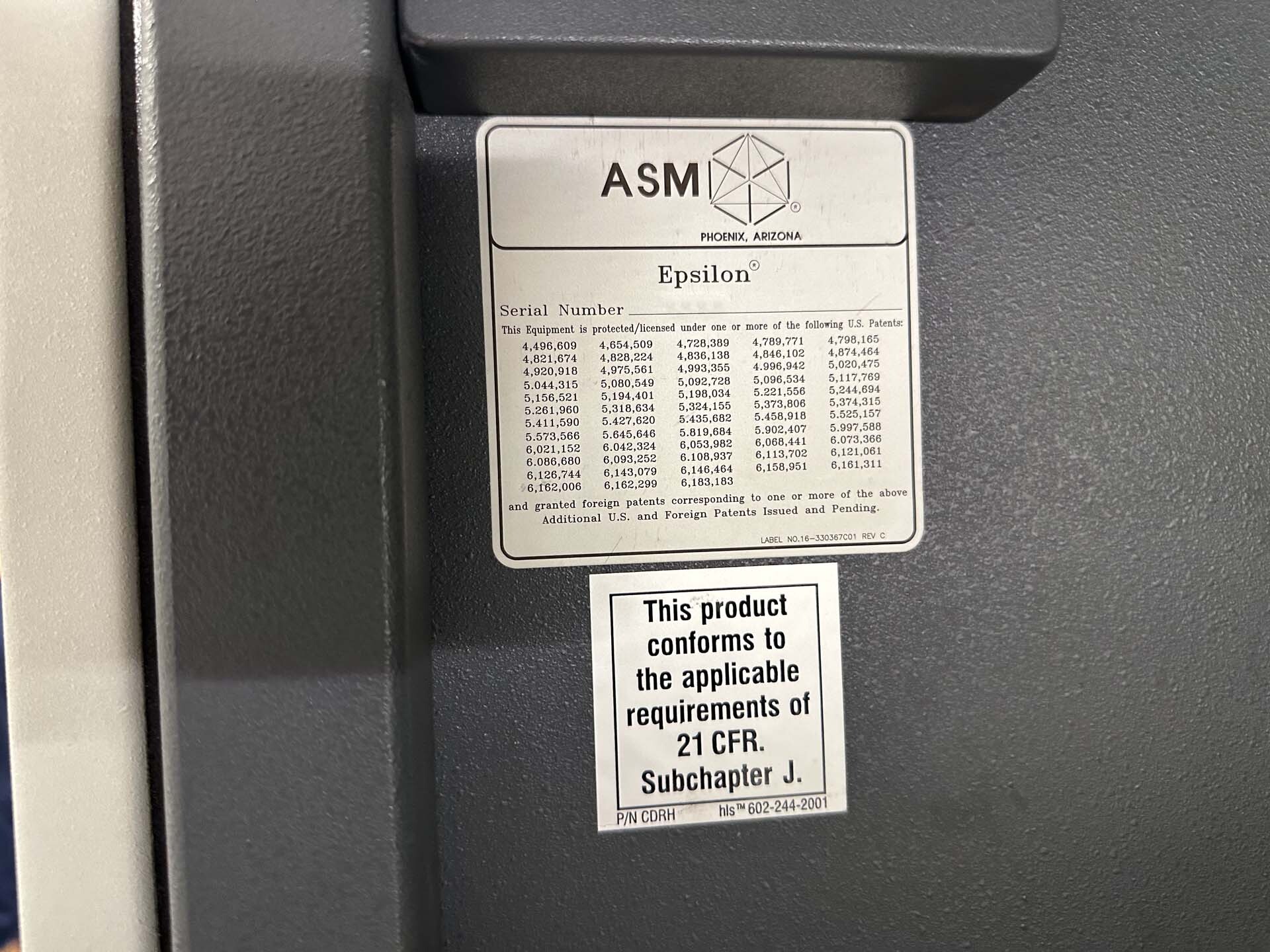 Photo Utilisé ASM Epsilon E2000 À vendre
