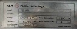 圖為 已使用的 ASM ES101 待售