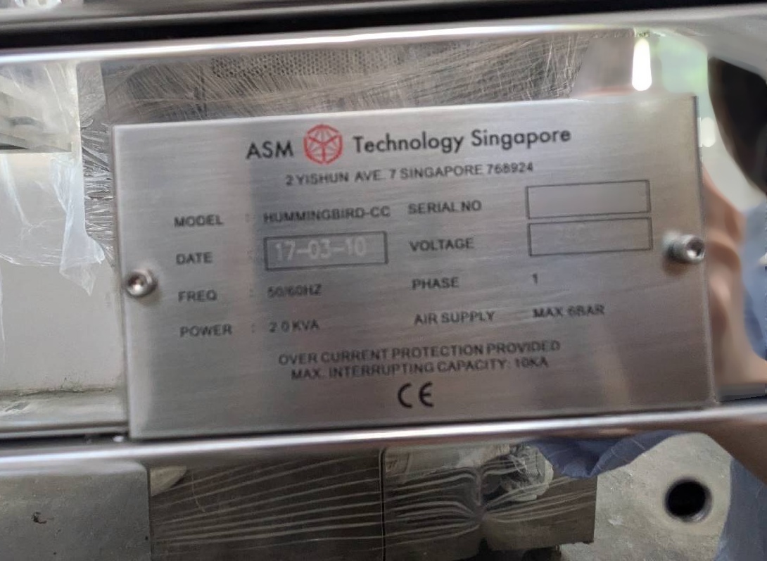 圖為 已使用的 ASM HummingBird-CC 待售