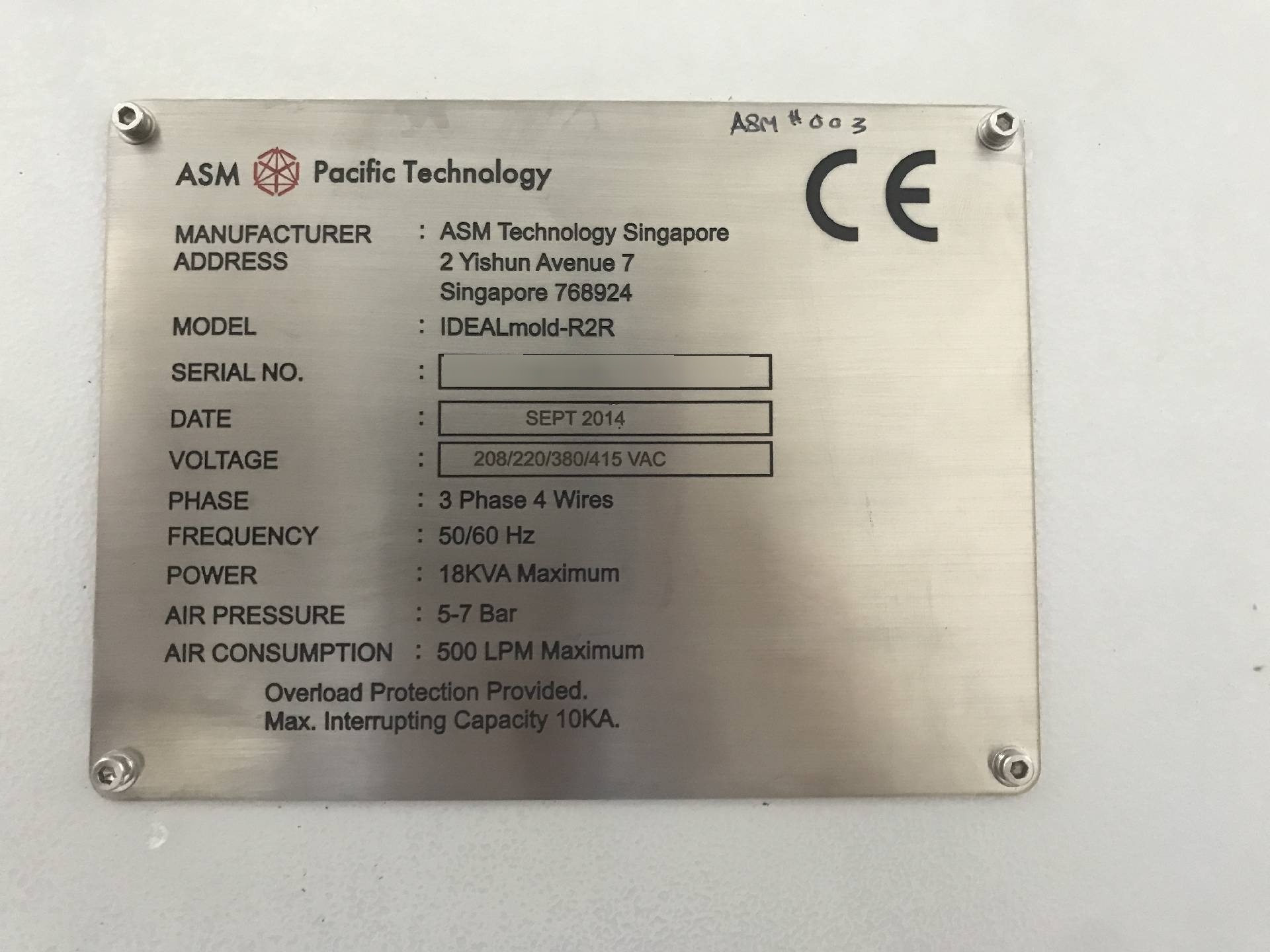 圖為 已使用的 ASM IDEALmold R2R 待售