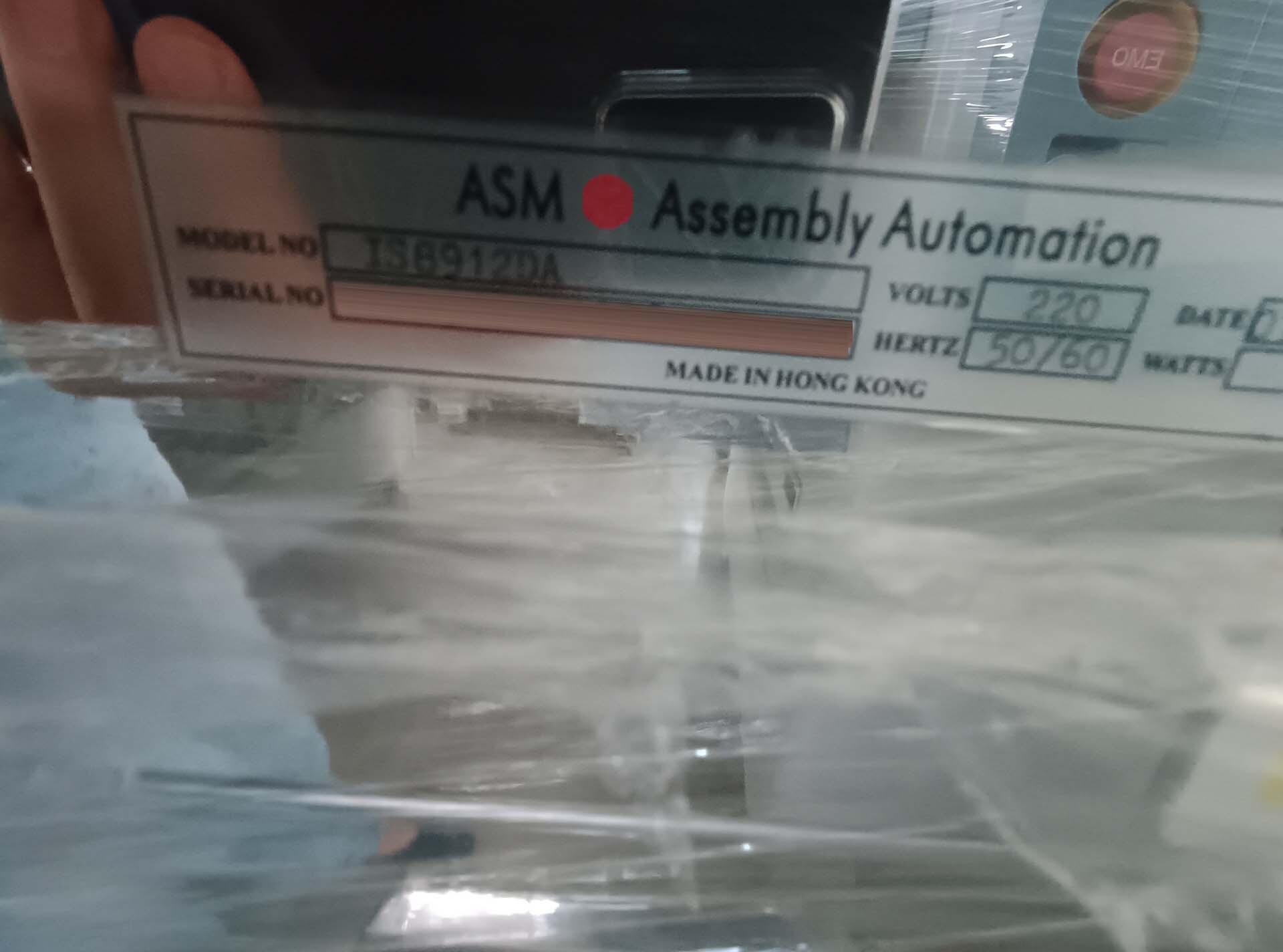 Photo Used ASM IS8912DA For Sale