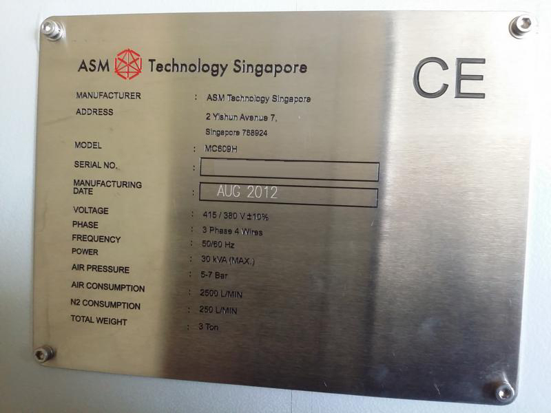 Photo Used ASM MC 609H For Sale