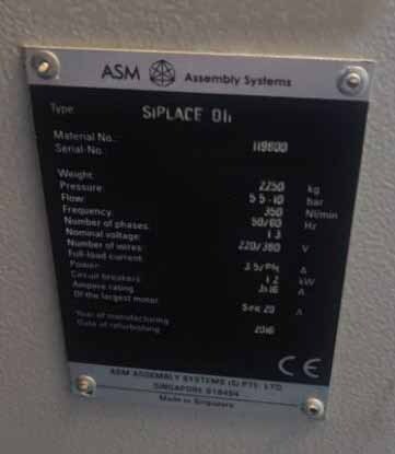 Photo Used SIEMENS / ASM Siplace D1i For Sale