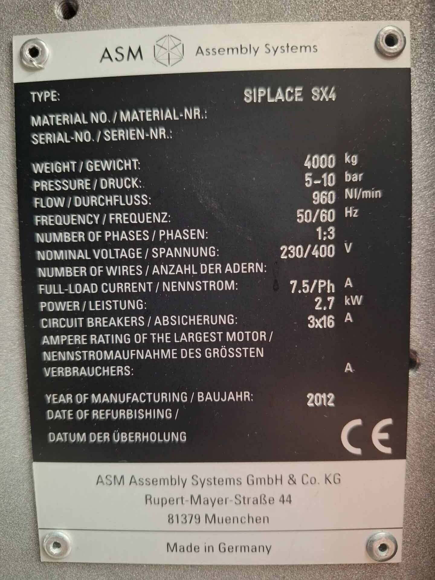사진 사용됨 ASM Siplace SX4 판매용
