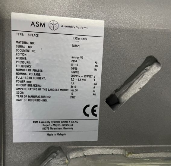 ASM Siplace TX2i used for sale price #293648667, 2022 > buy from CAE