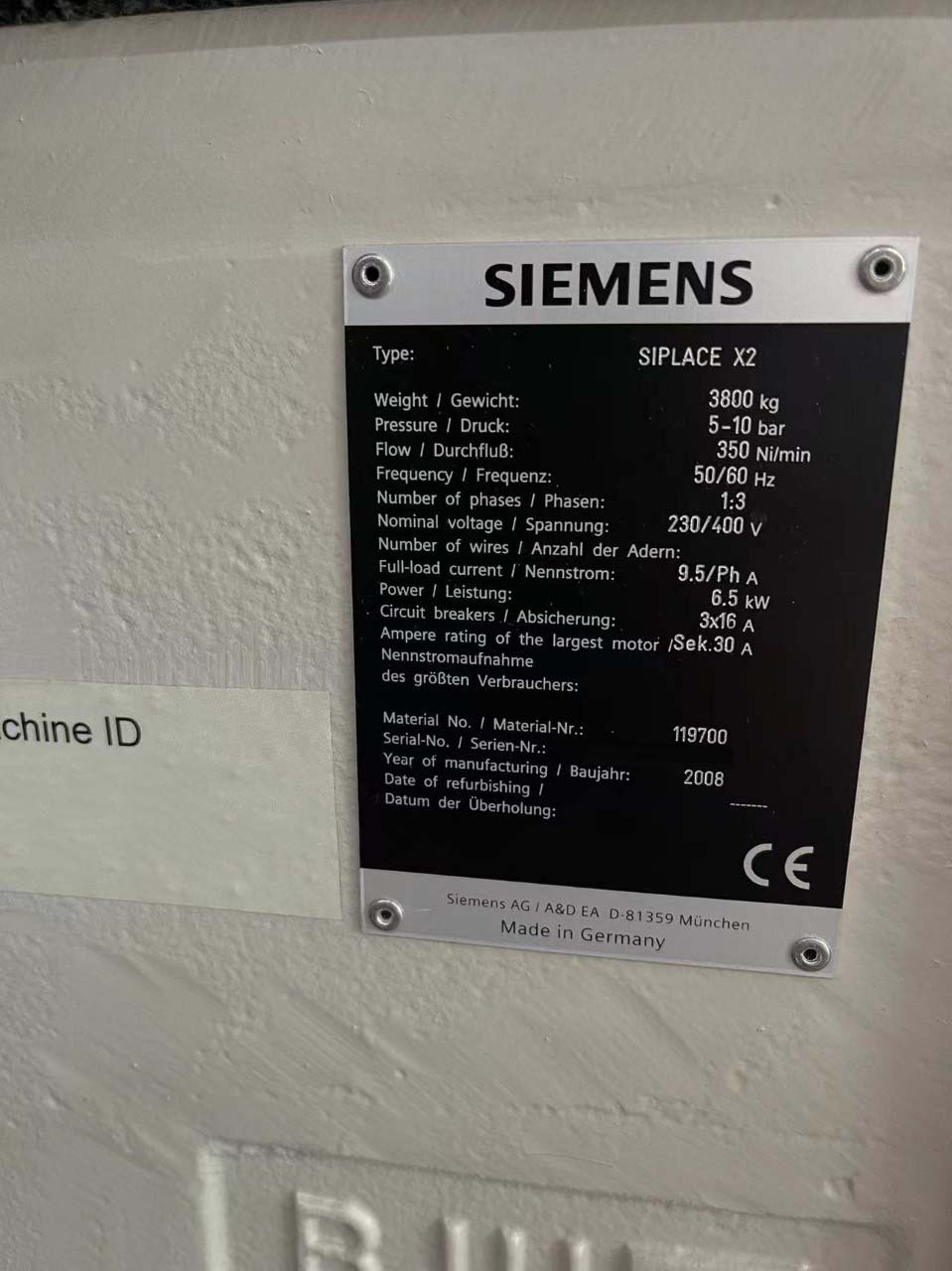 Photo Used ASM / SIEMENS Siplace X2 For Sale