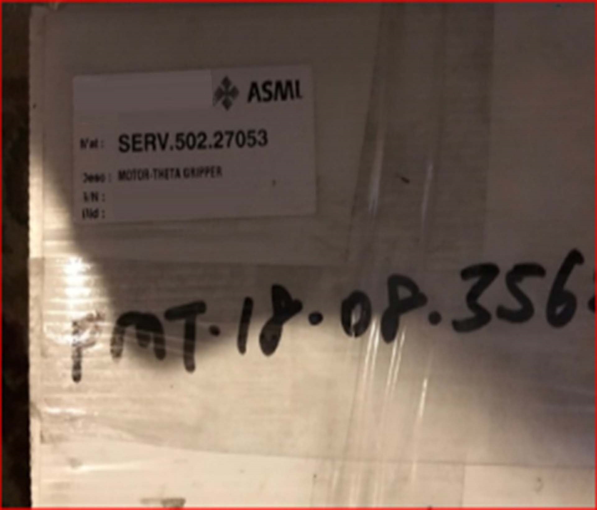 Photo Used ASML Lot of spare parts For Sale