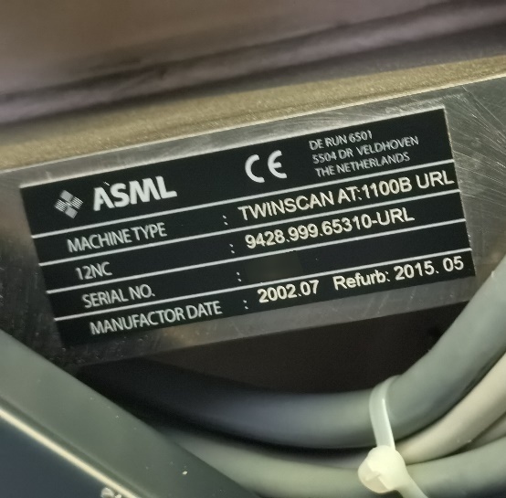 Photo Used ASML Twinscan AT 1100B For Sale