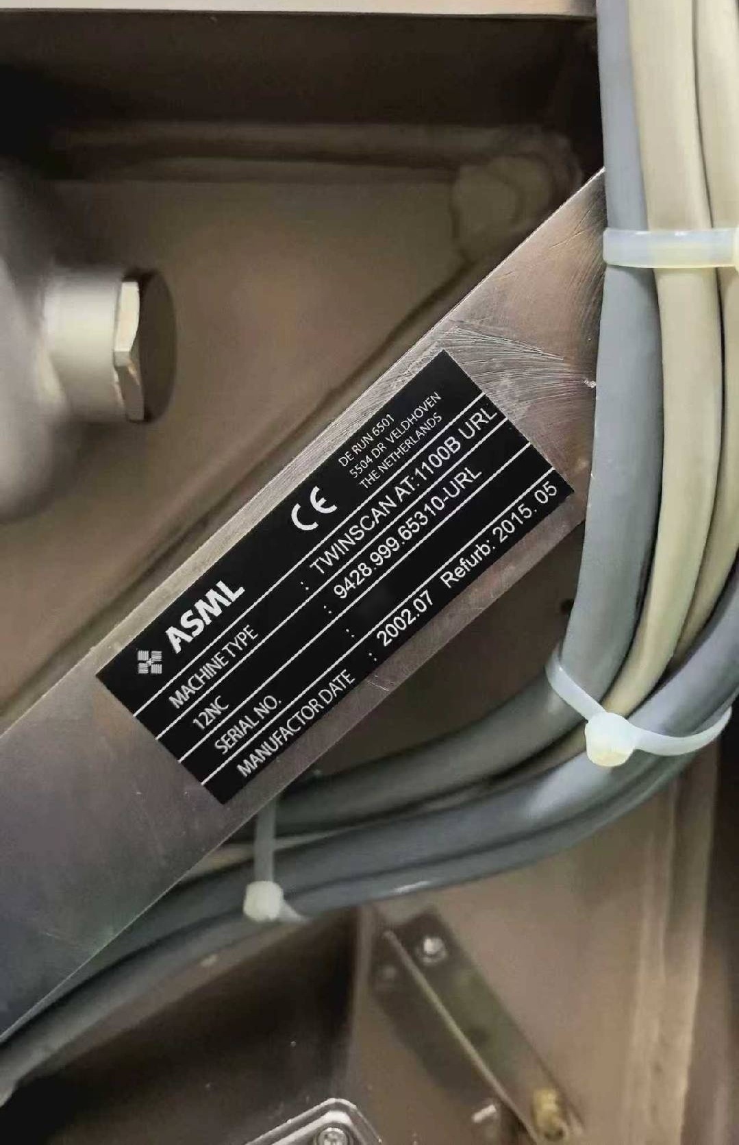 Photo Used ASML Twinscan AT 1100B For Sale