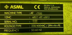 Foto Verwendet ASML Twinscan AT 1100B Zum Verkauf