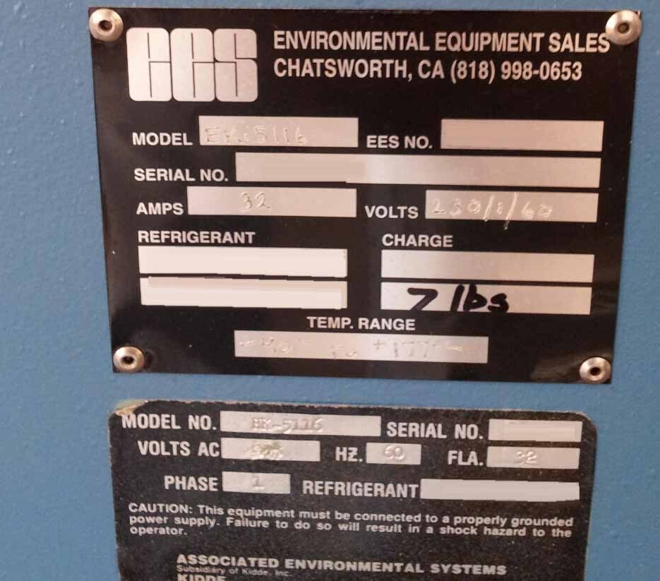 Photo Used ASSOCIATED ENVIRONMENTAL SYSTEMS / AES ZBD-108 / EK 5116 For Sale