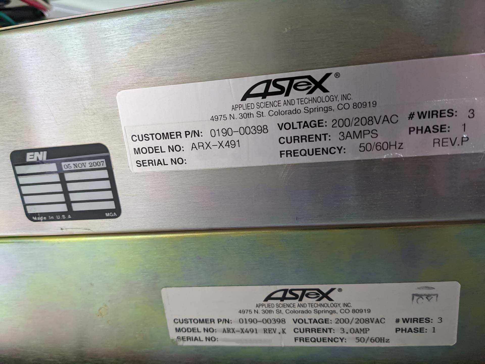 フォト（写真） 使用される ASTEX ARX-X491 販売のために