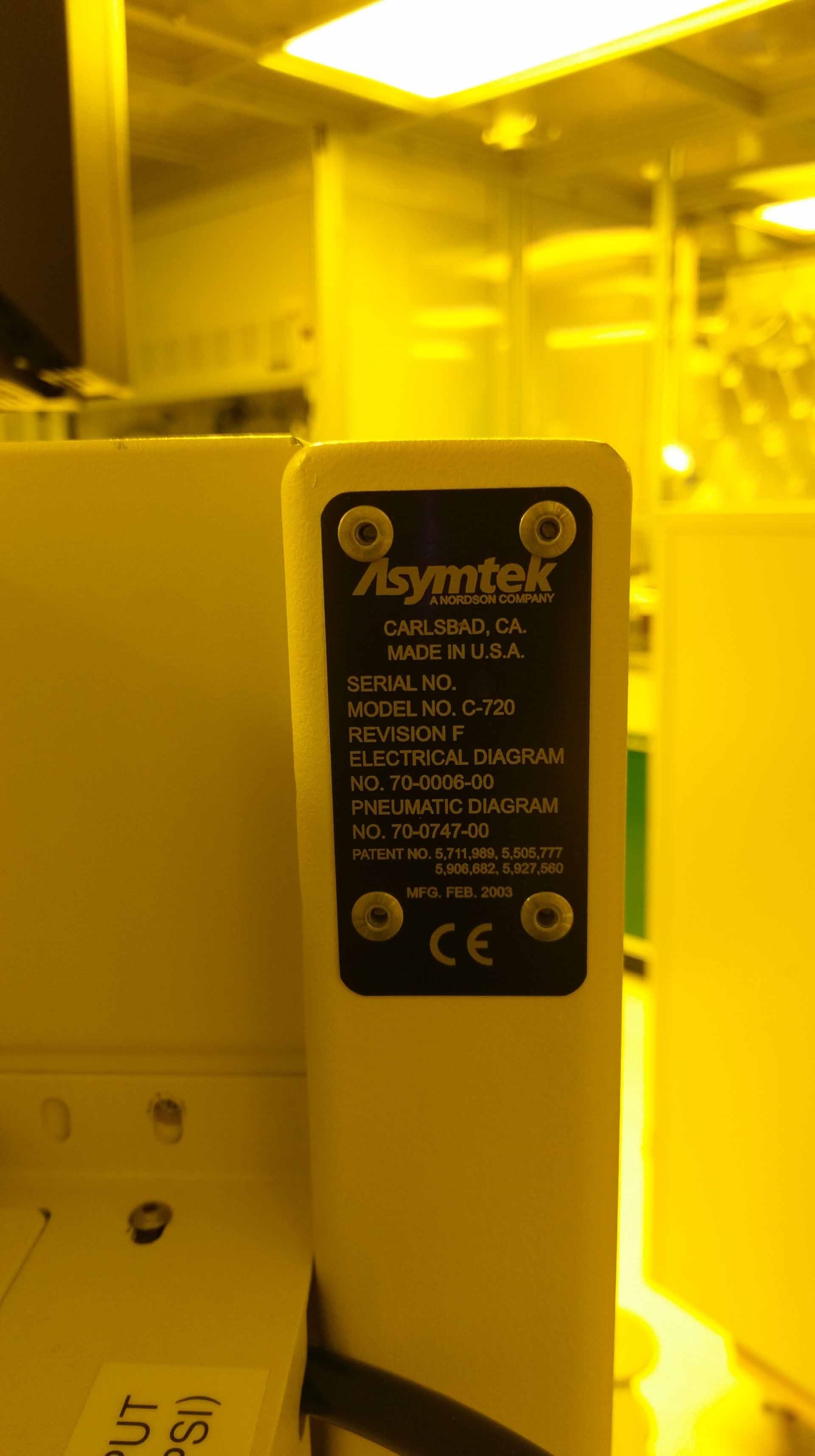 Photo Used ASYMTEK Century C 720 For Sale