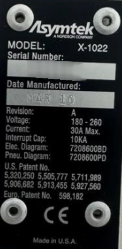 图为 已使用的 ASYMTEK X-1022 待售