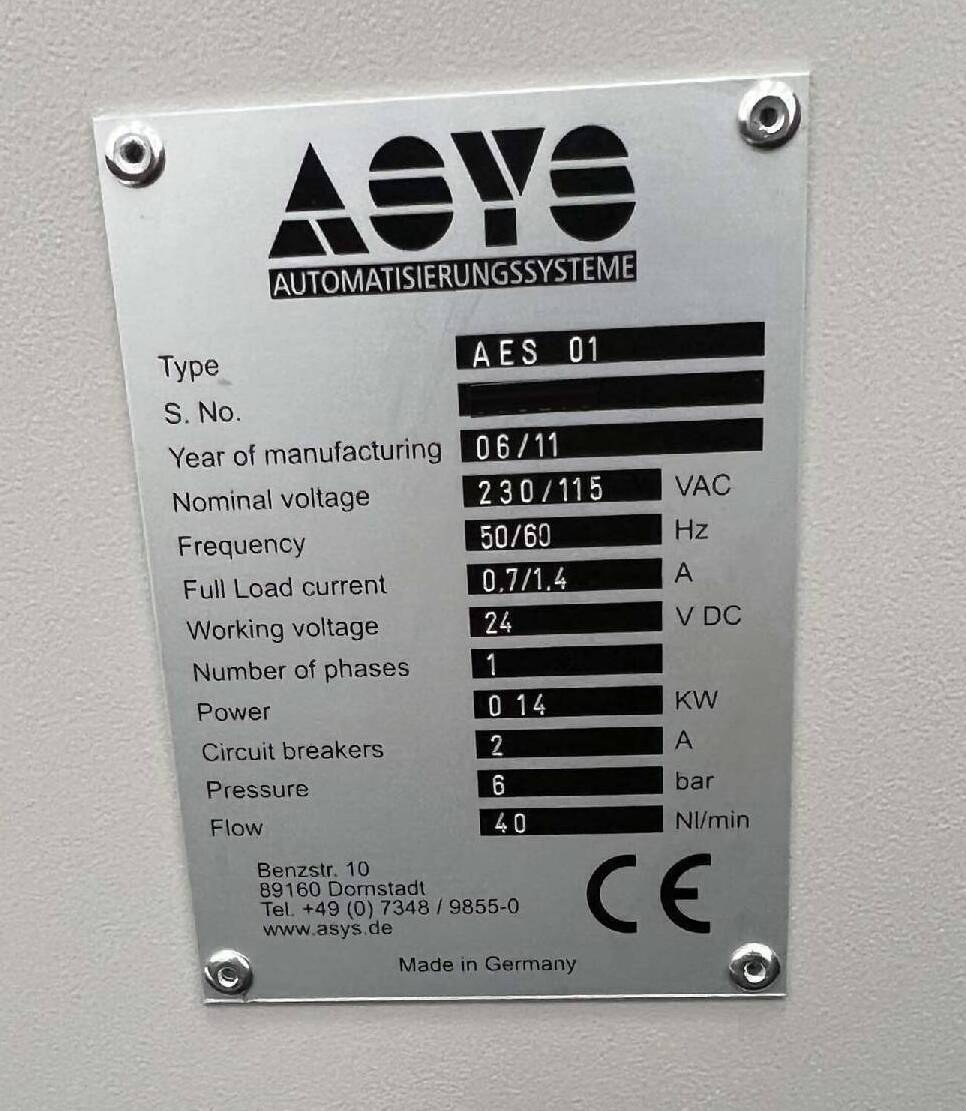 フォト（写真） 使用される ASYS AES 01 販売のために