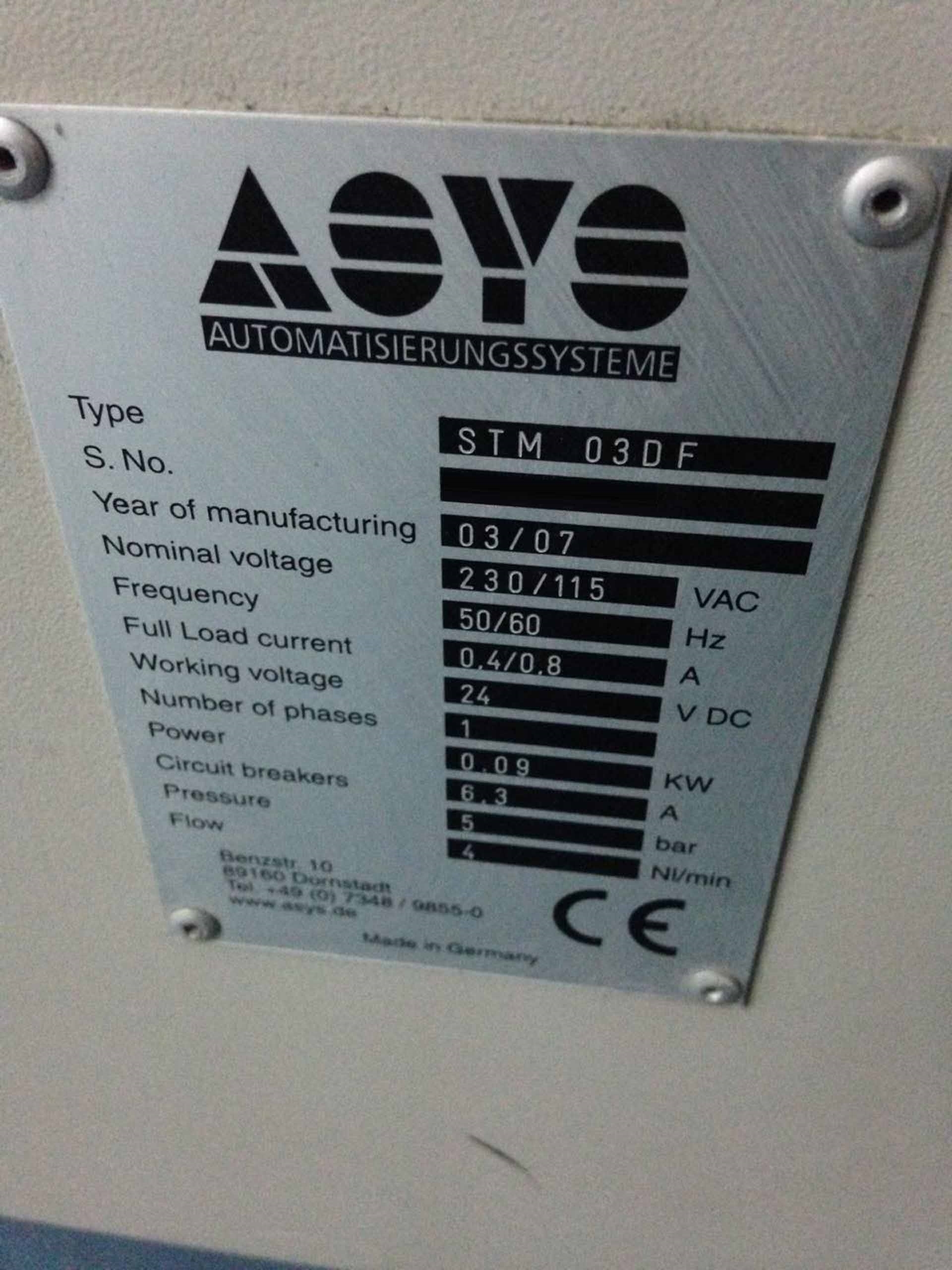 圖為 已使用的 ASYS STM 03 DF 待售