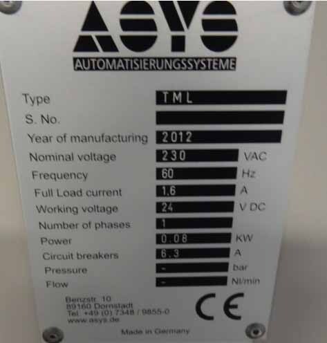 フォト（写真） 使用される ASYS TML 販売のために