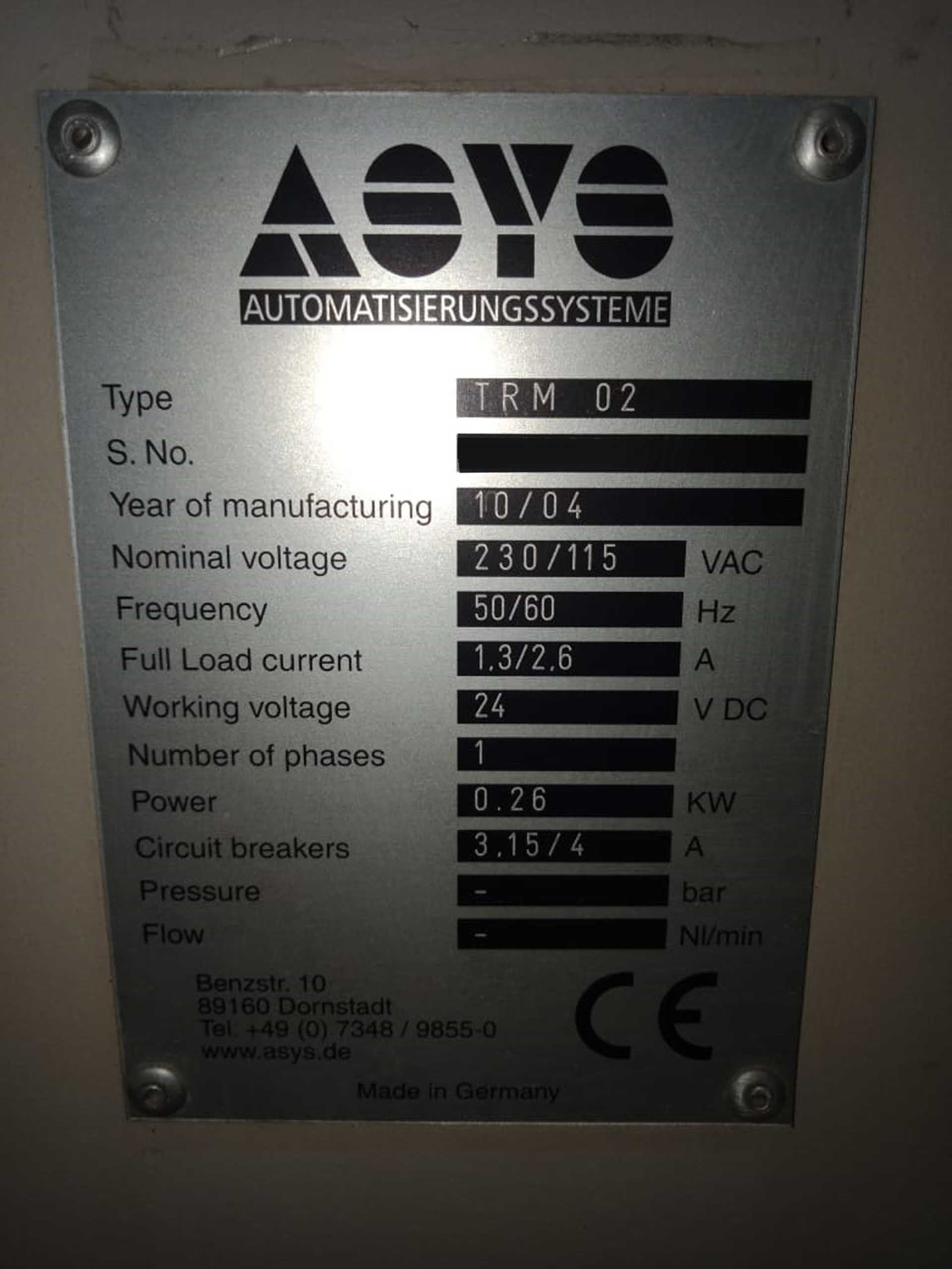 圖為 已使用的 ASYS TRM 02 待售