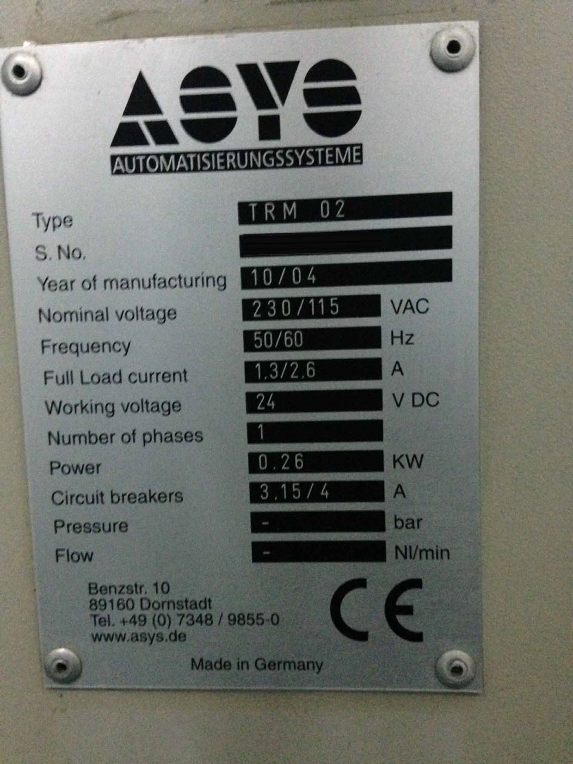 フォト（写真） 使用される ASYS TRM 02 販売のために