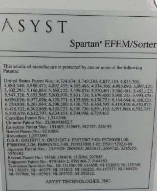 图为 已使用的 ASYST / PST SPARTAN 待售