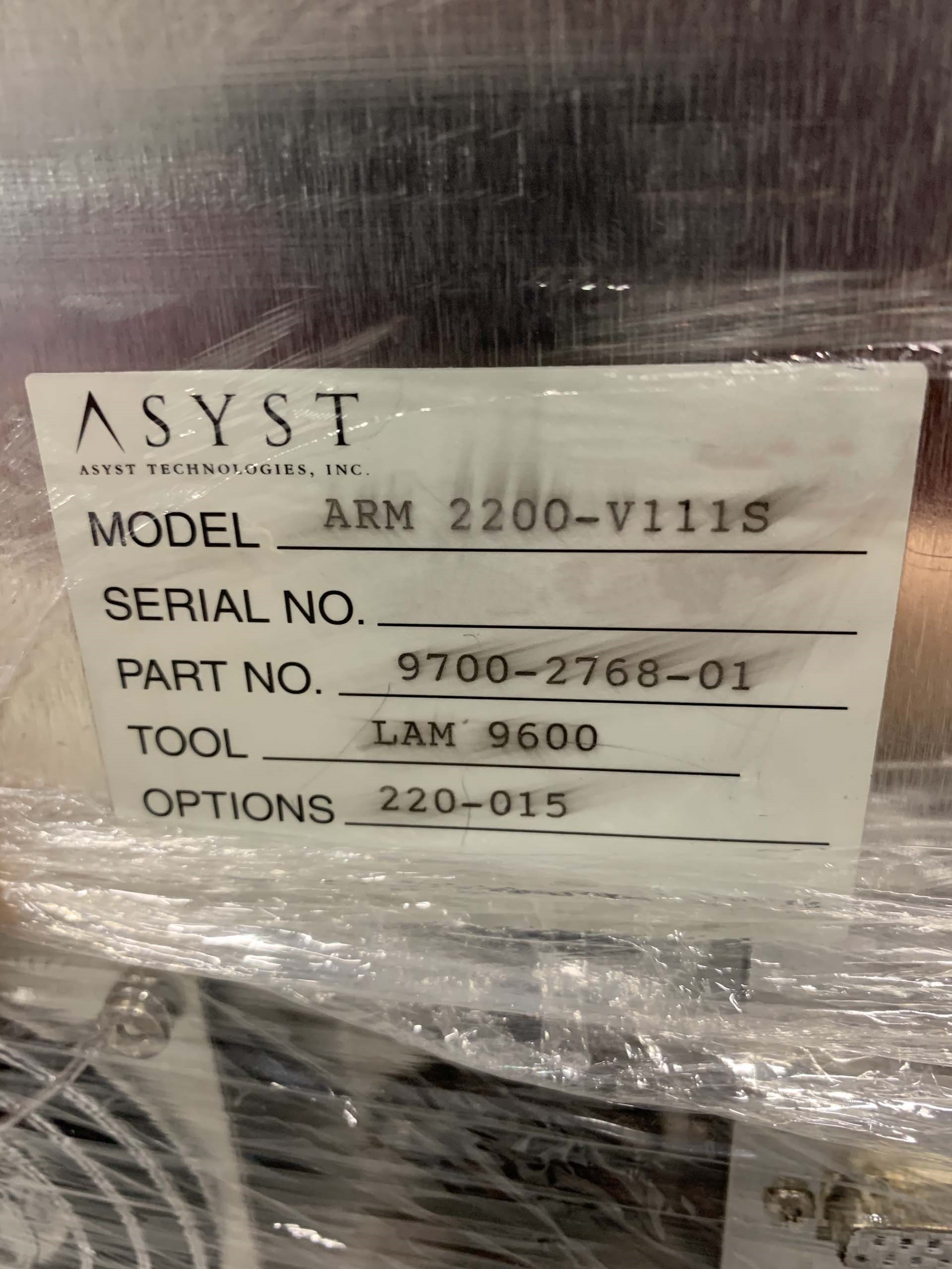 사진 사용됨 ASYST ARM 2200-V111S 판매용