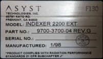 Photo Used ASYST INX 2200 EXT For Sale