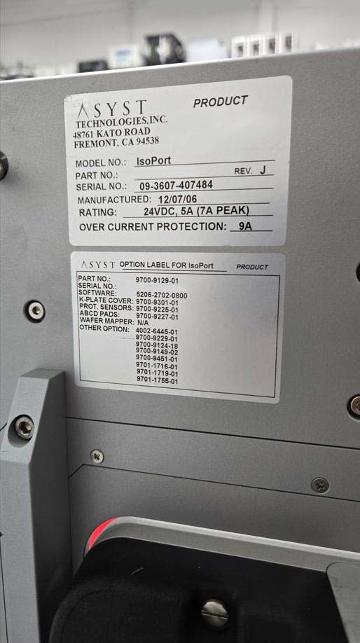 Photo Used ASYST IsoPort For Sale
