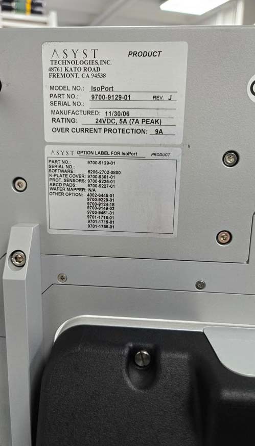 Photo Used ASYST IsoPort For Sale