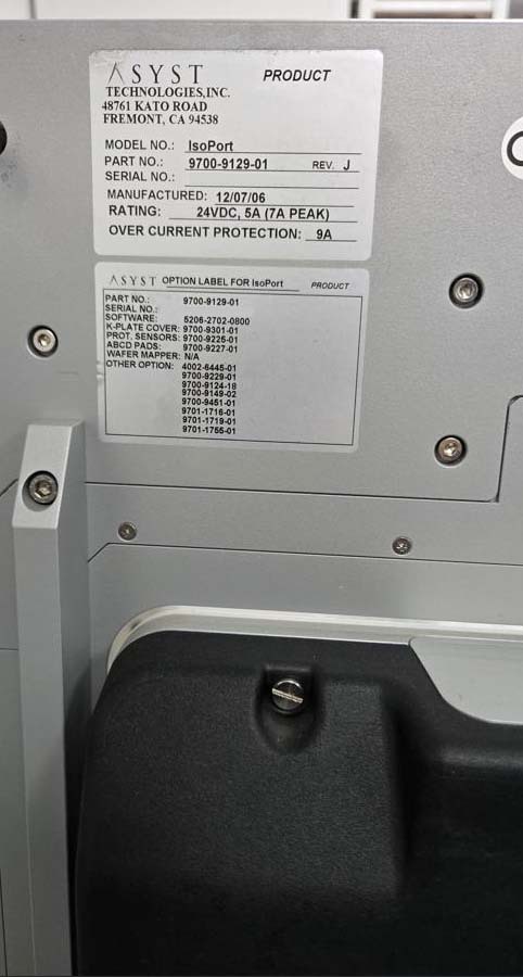 Photo Used ASYST IsoPort For Sale