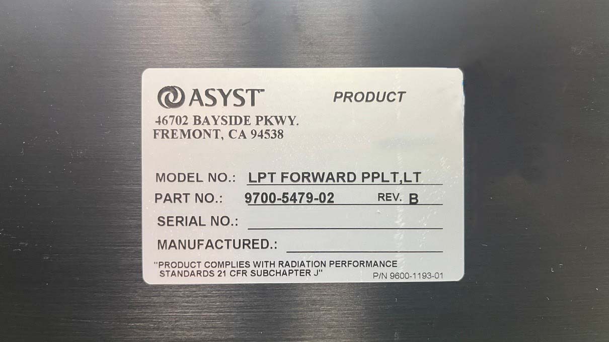 图为 已使用的 ASYST LPT 2200 待售