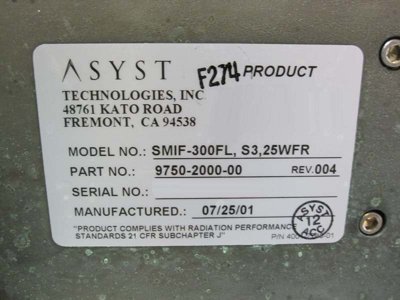 사진 사용됨 ASYST SMIF-300FL 판매용