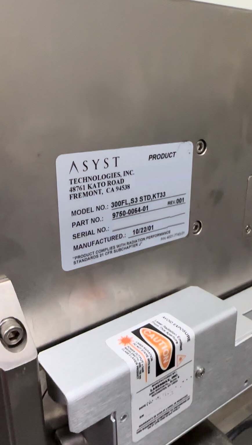 フォト（写真） 使用される ASYST SMIF FL300 S3 販売のために