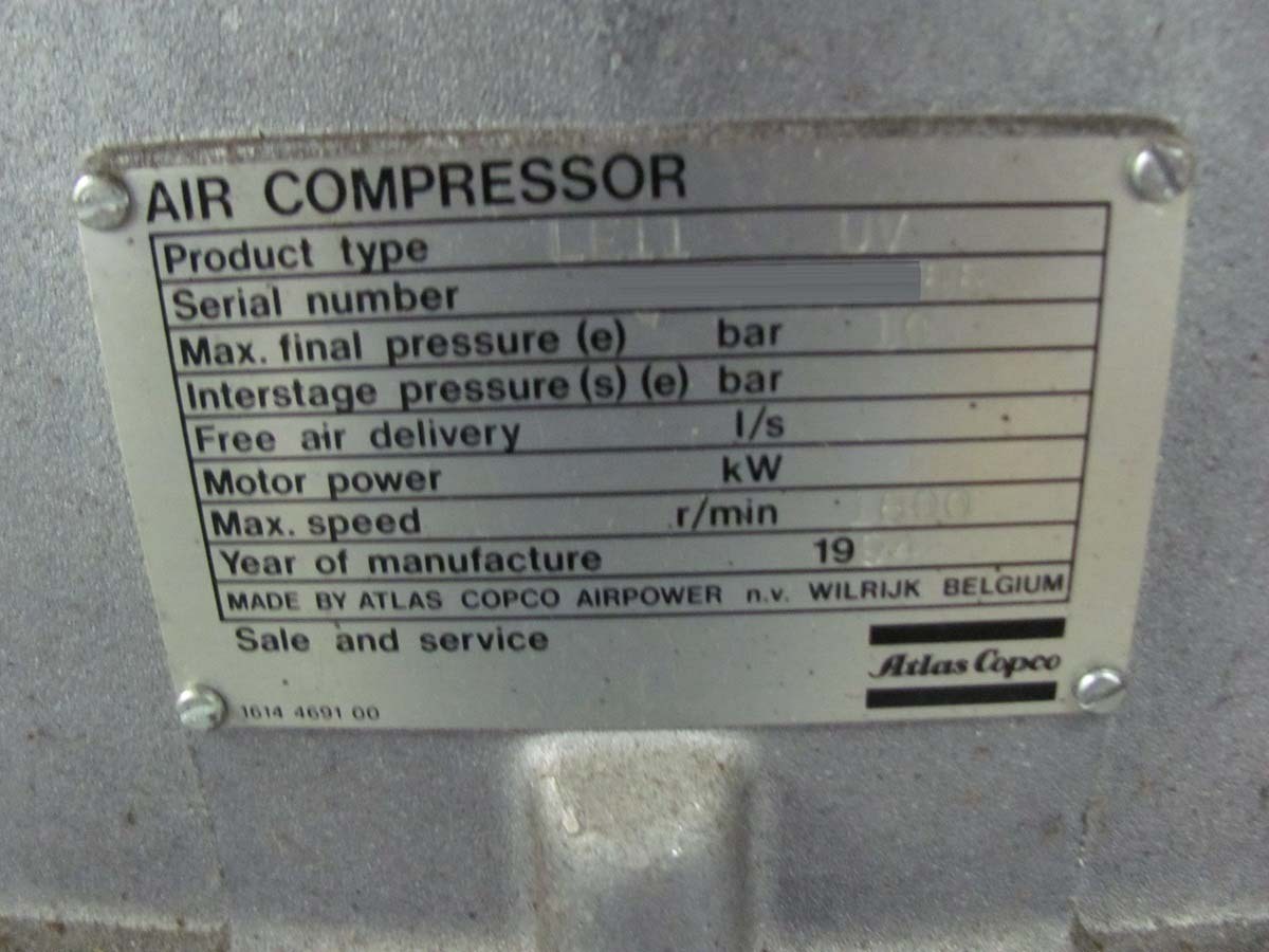 圖為 已使用的 ATLAS COPCO LE11 UV 待售