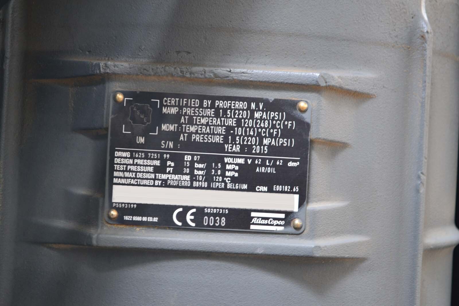 圖為 已使用的 ATLAS COPCO GA90 待售