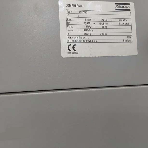 사진 사용됨 ATLAS COPCO ZT37VSD 판매용