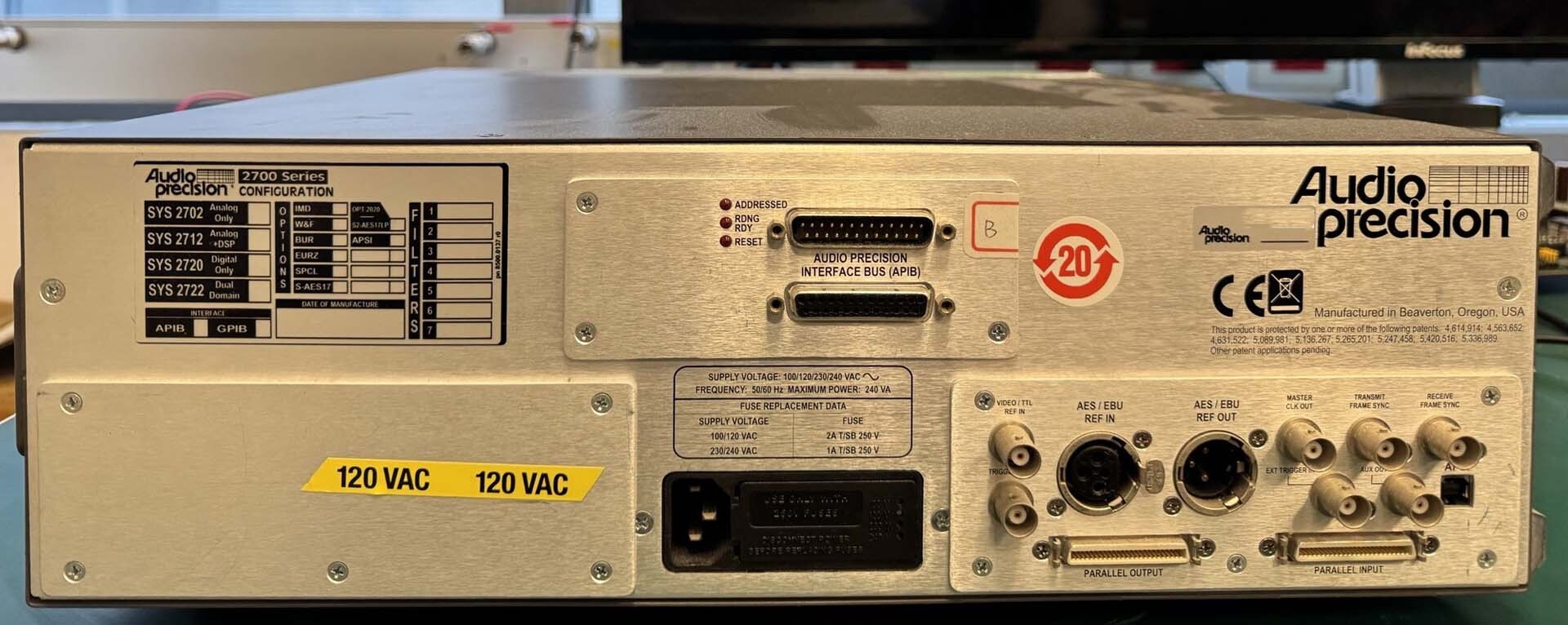 フォト（写真） 使用される AUDIO PRECISION SYS-2722 販売のために