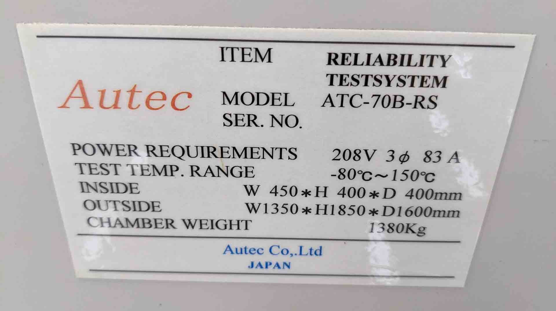 Photo Used AUTEC ATC-70B-RS For Sale