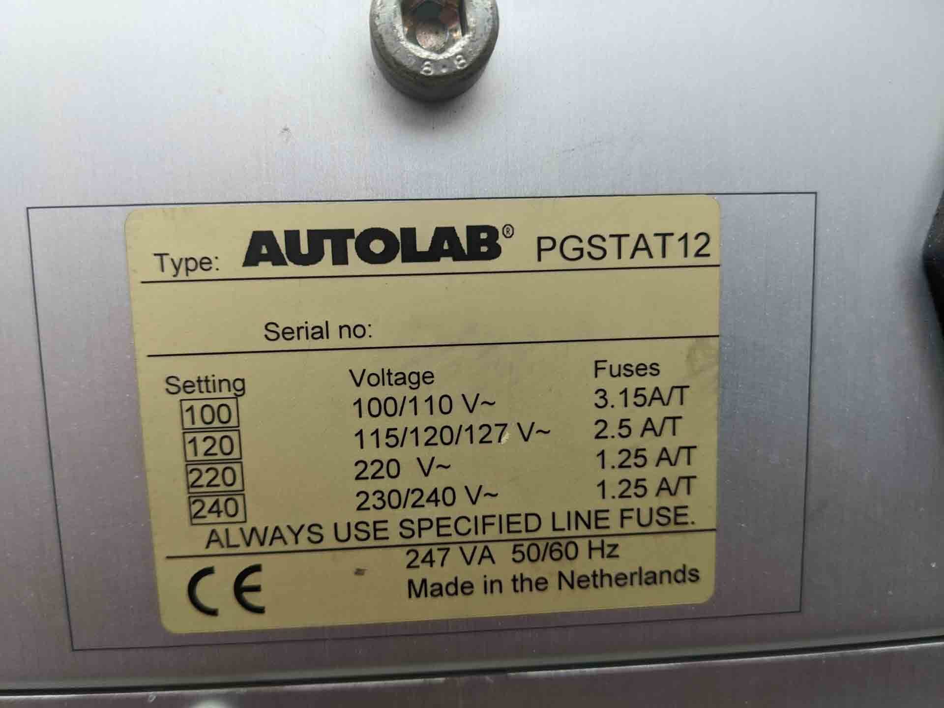 Photo Used AUTOLAB PGSTAT12 For Sale