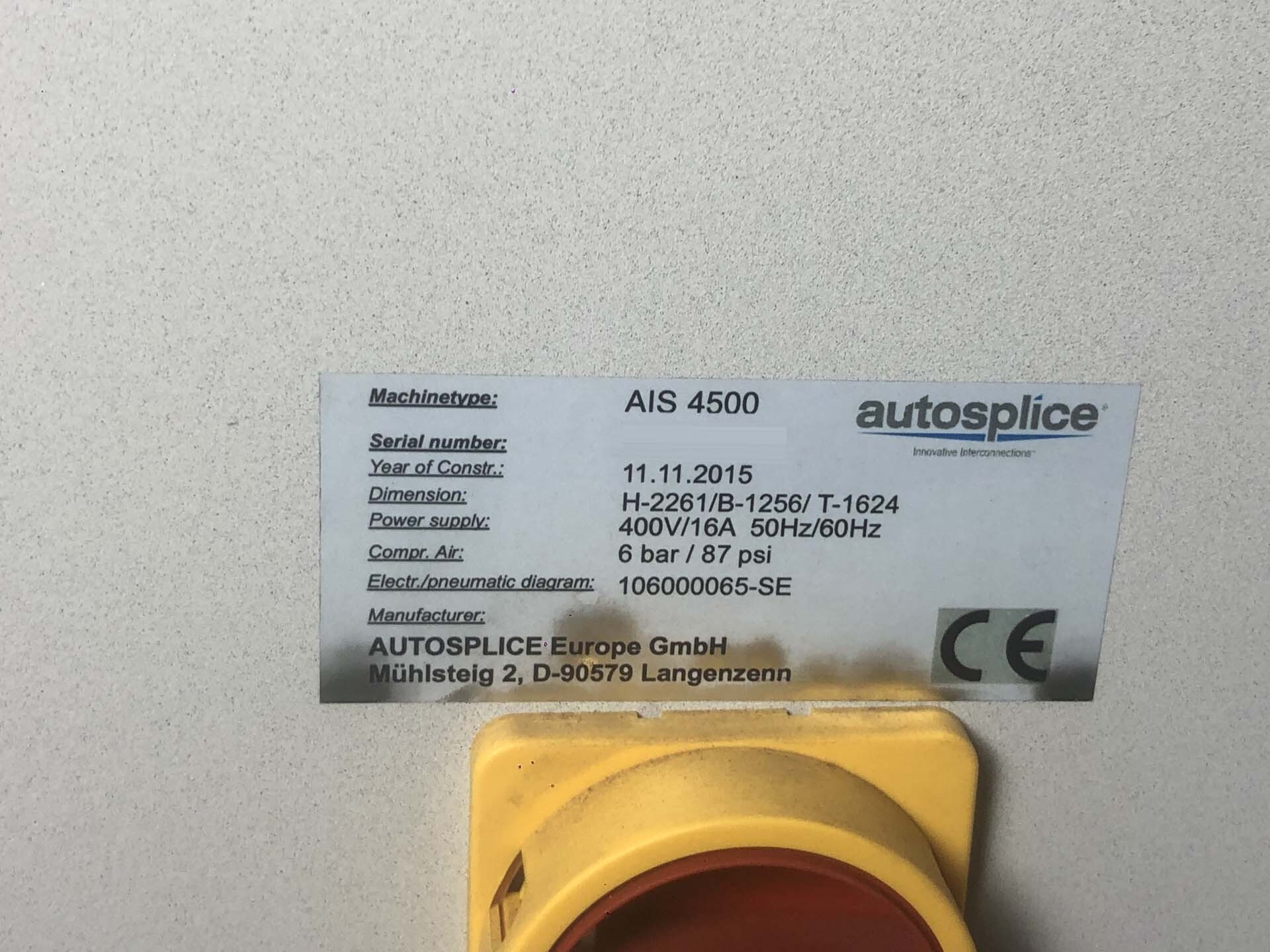 图为 已使用的 AUTOSPLICE AIS 4500 待售