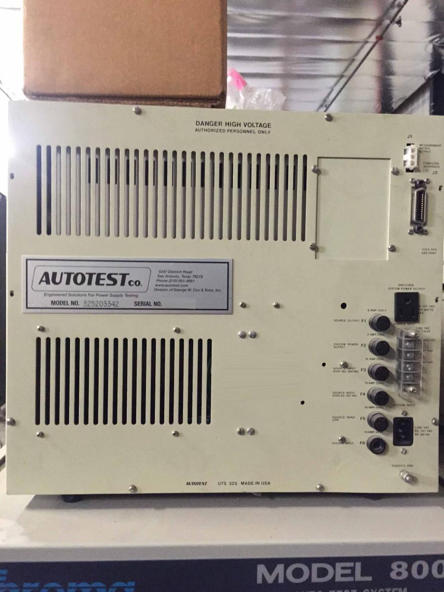 Photo Used AUTOTEST UTS-325 For Sale
