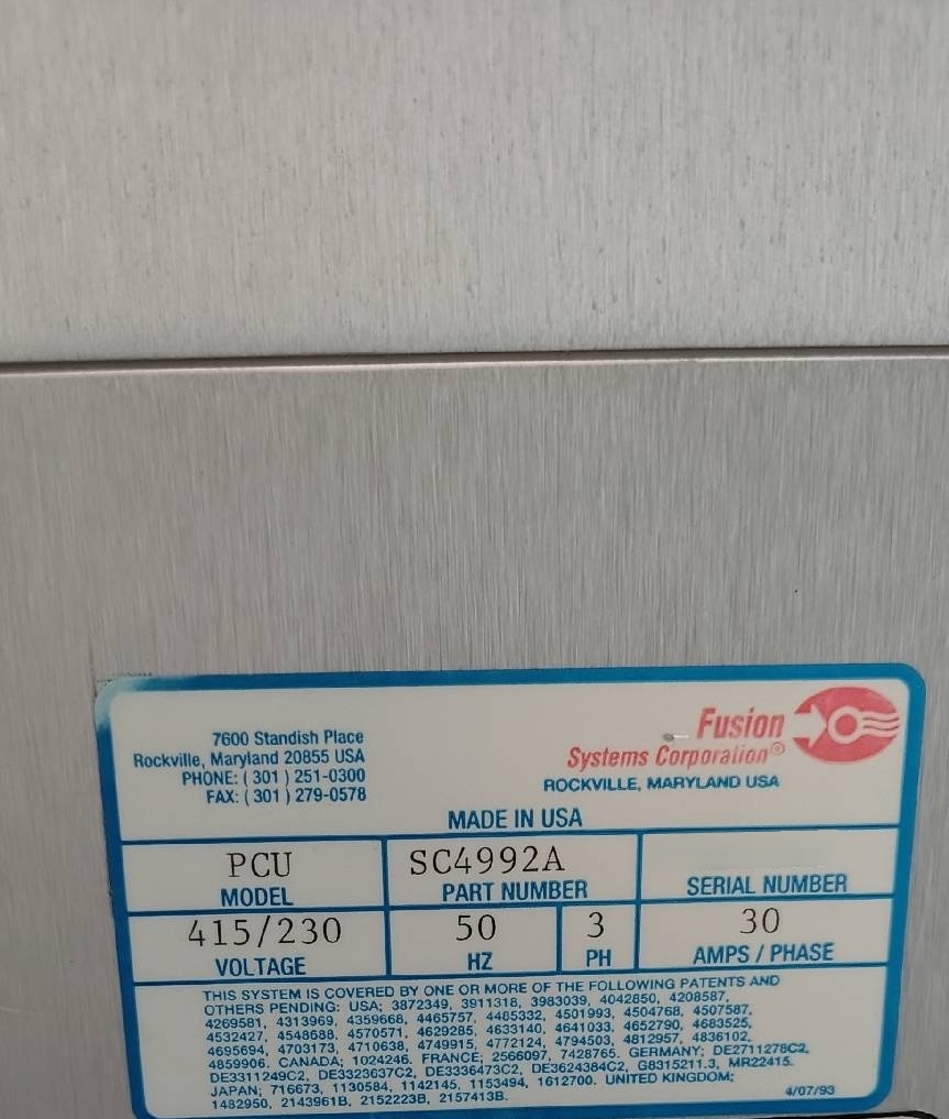 圖為 已使用的 AXCELIS / FUSION M 200 PCU 待售