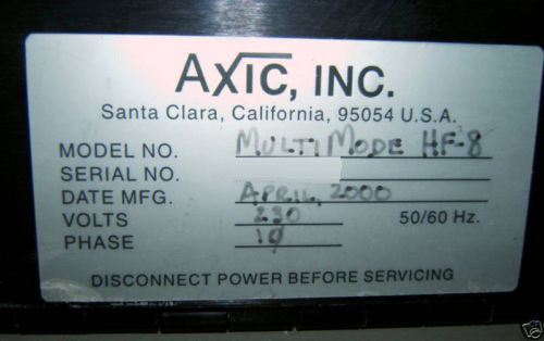 사진 사용됨 AXIC Multimode HF-8 판매용