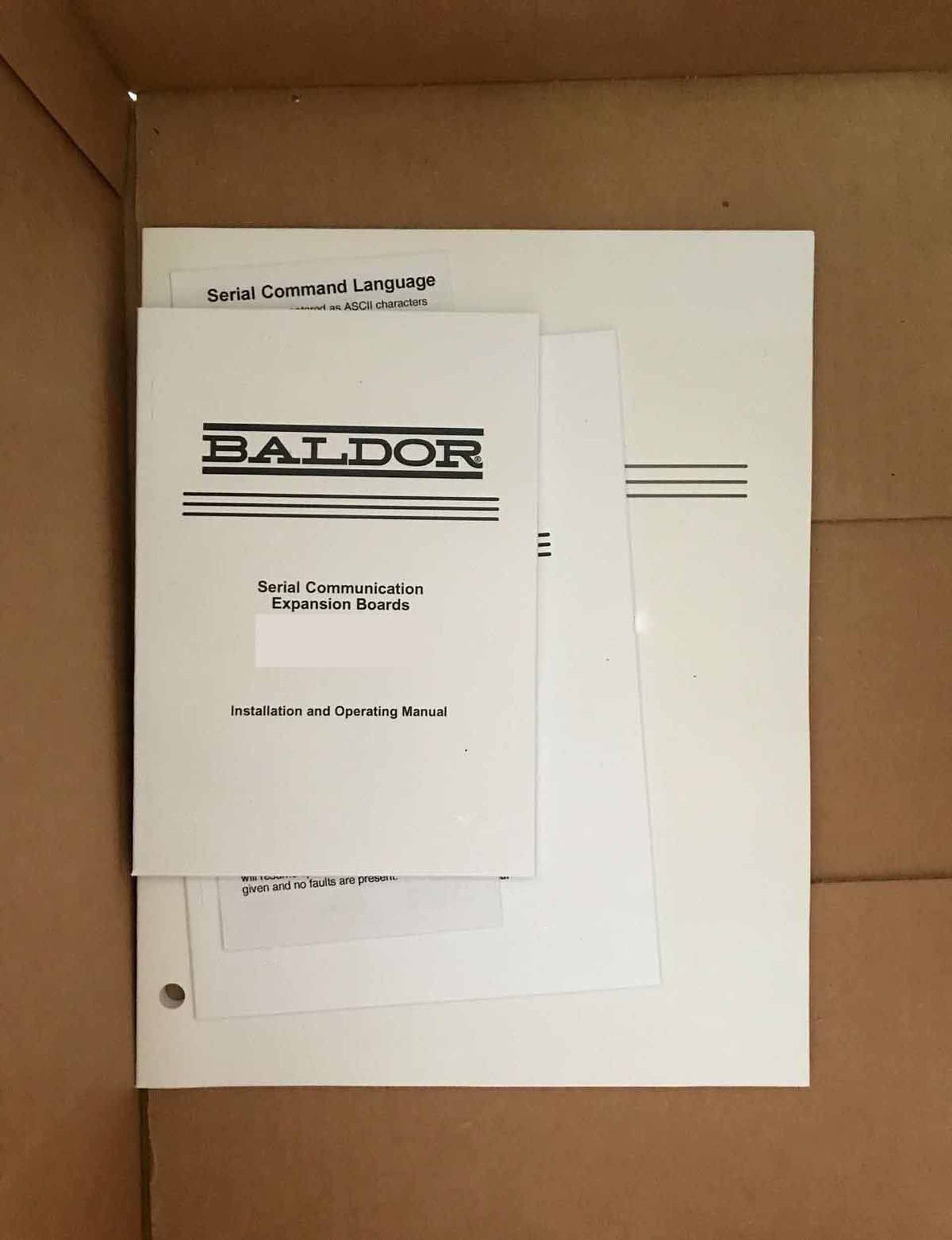 圖為 已使用的 BALDOR VE0901B04 待售