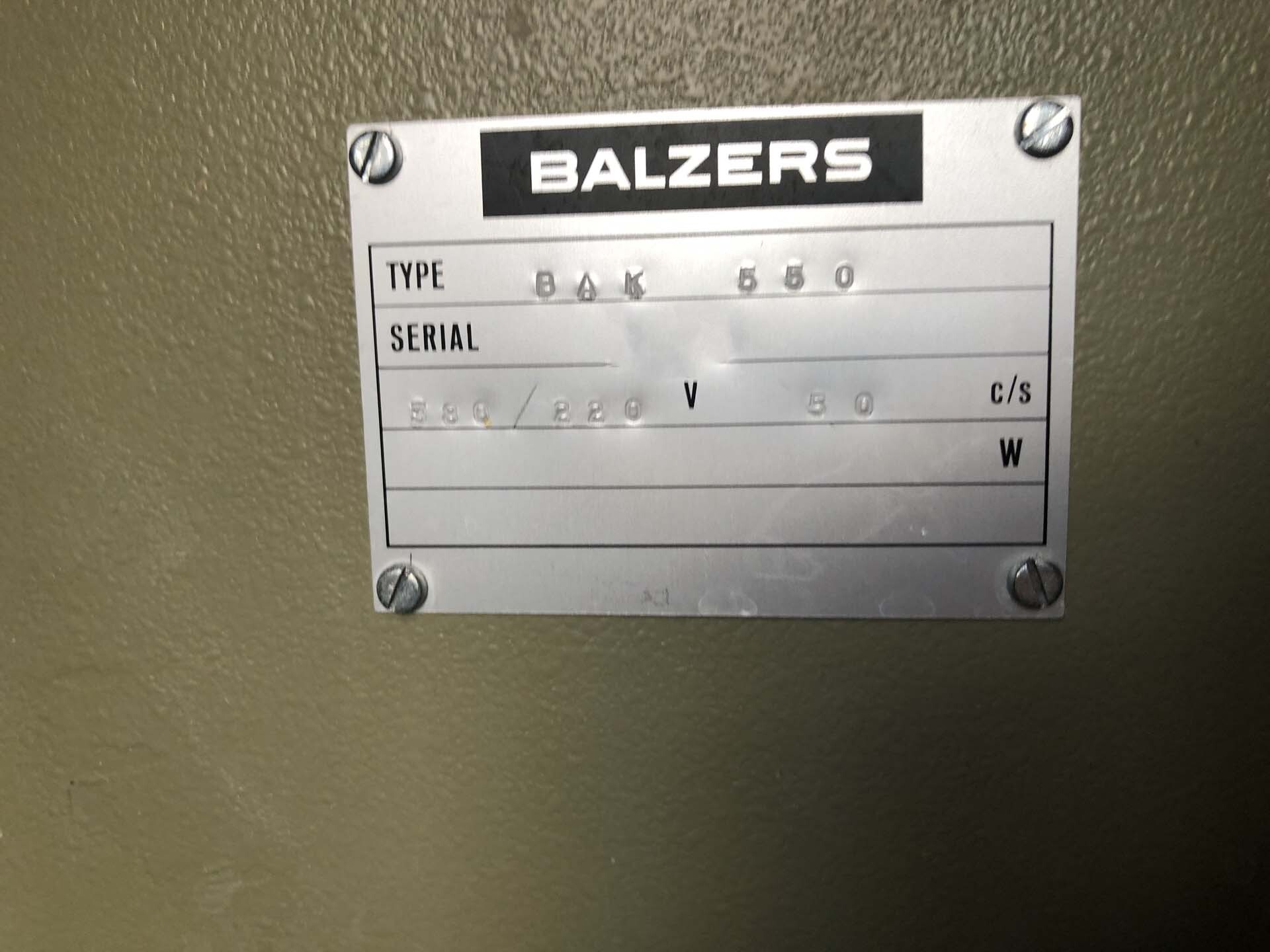 圖為 已使用的 BALZERS BAK 550 待售