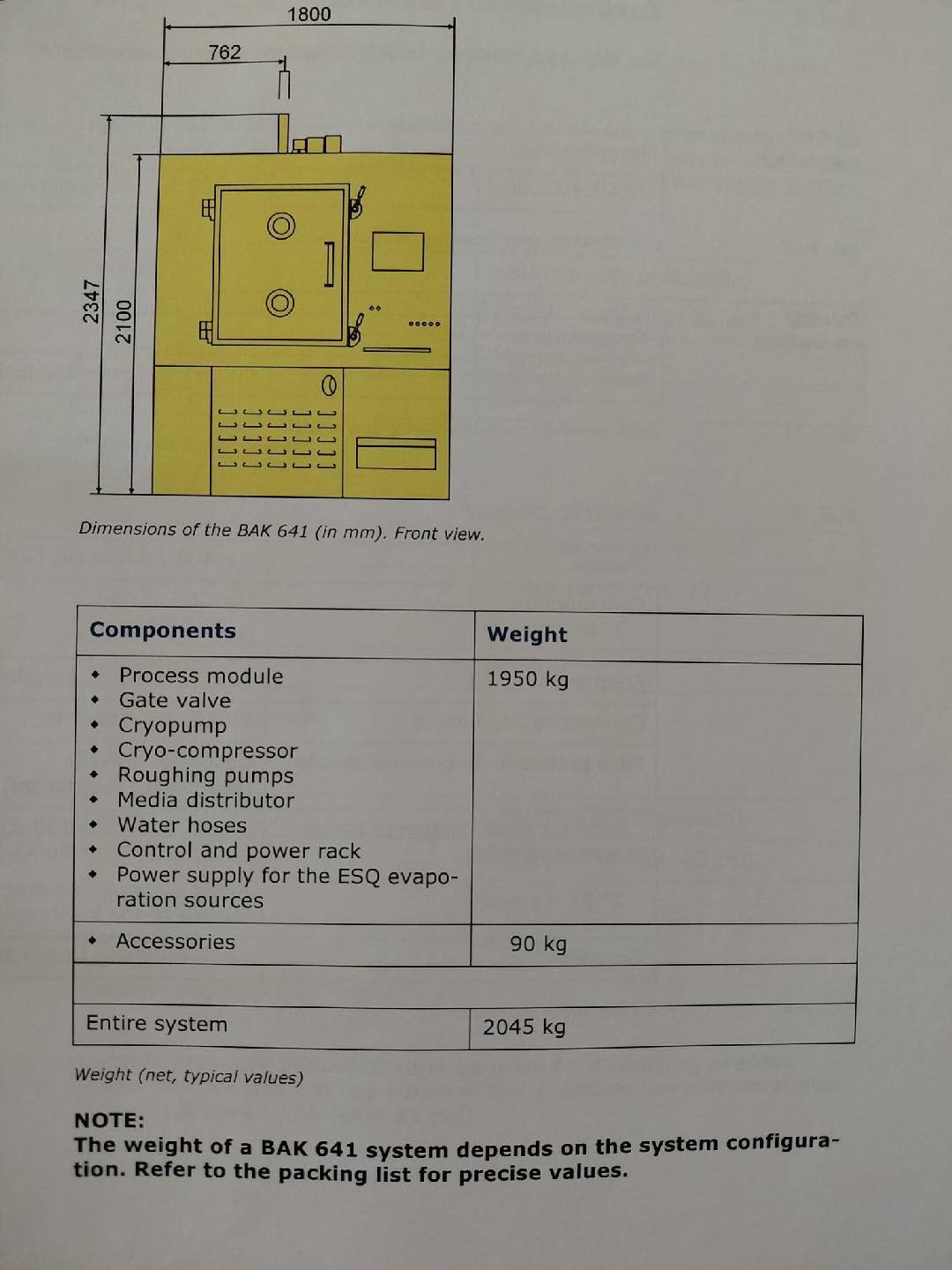图为 已使用的 BALZERS BAK 640 待售