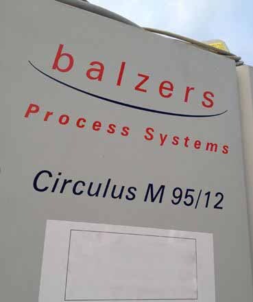 Photo Used BALZERS Circulus M 95/12 For Sale