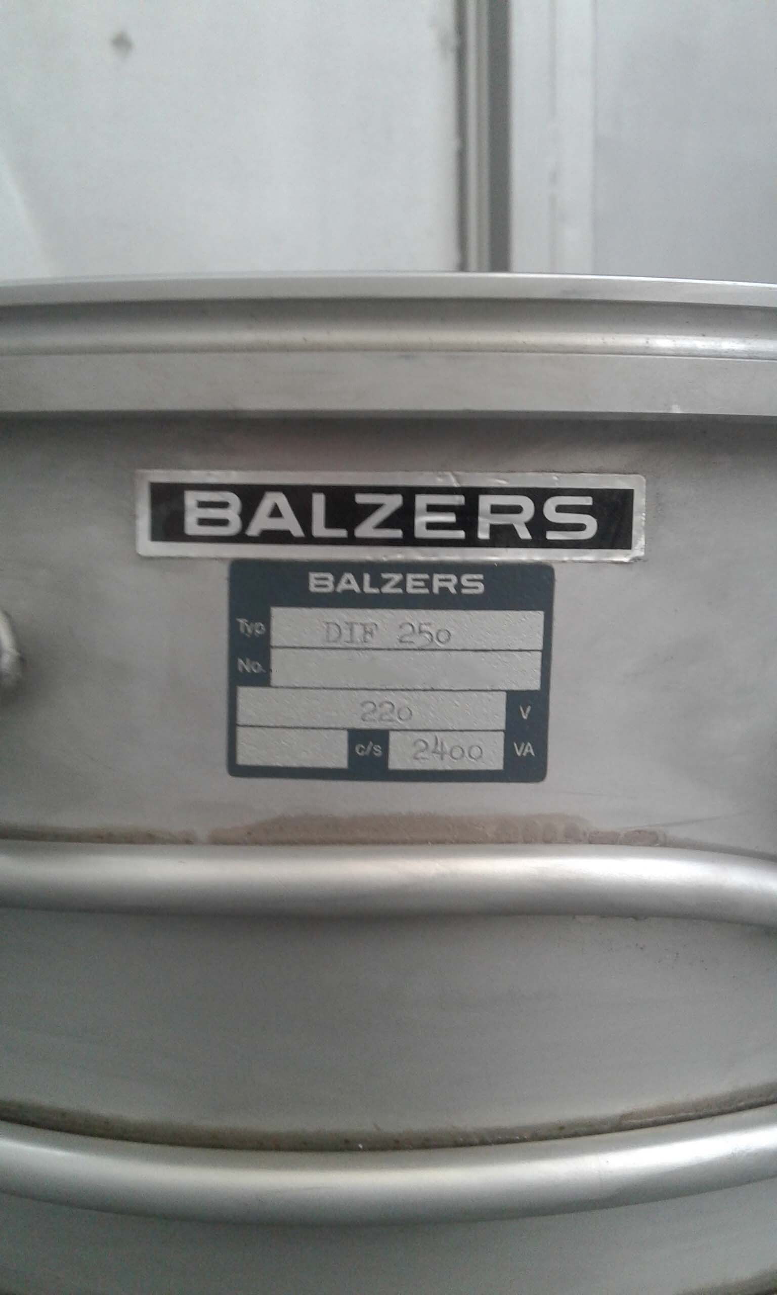 사진 사용됨 BALZERS DIF 250 판매용