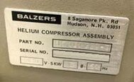 Photo Used BALZERS LLS 801 For Sale