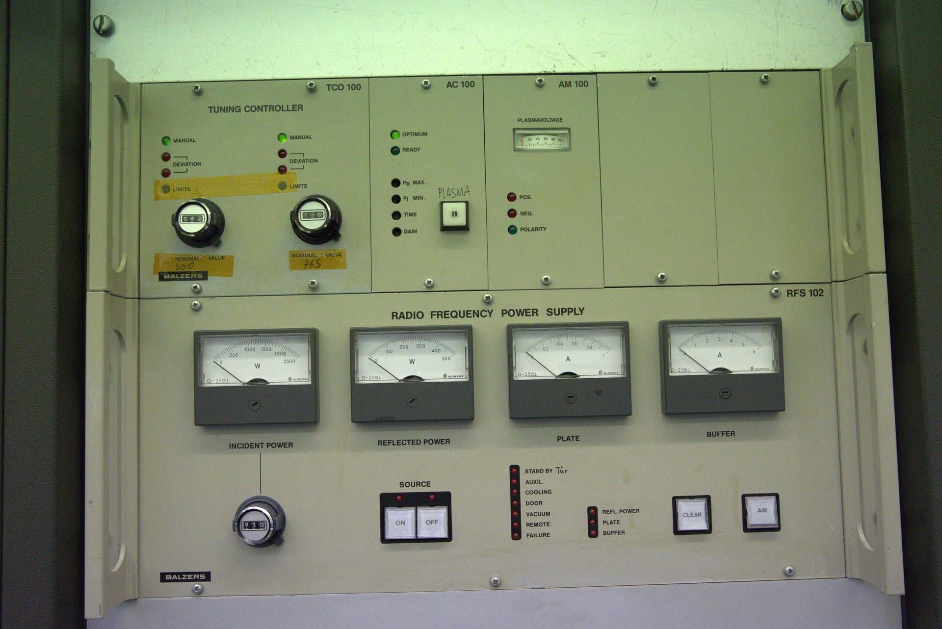 Photo Used BALZERS LLS 801 For Sale